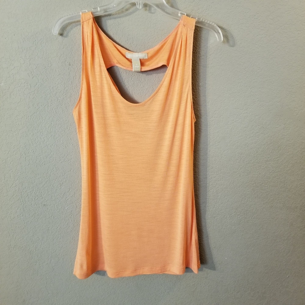 Banana Republic Womens Orange Sleeveless Top 100%‎ Modal Size Small